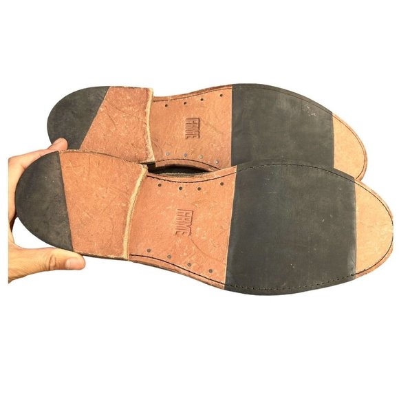 FRYE Oxford Shoes Charcoal Brown Gray Suede Leather Mens US Size 10.5D - Picture 6 of 13